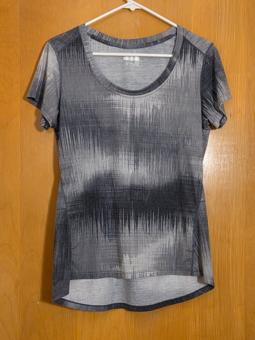 Marmot Storm Gray Logan Hiking Short Sleeve T-shirt Tee Womens M UPF 30